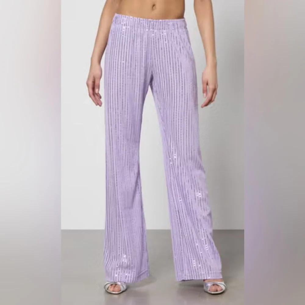 New! Stine Goya Markus Sequin Pants Lavender Purple Sz‎ XS $280